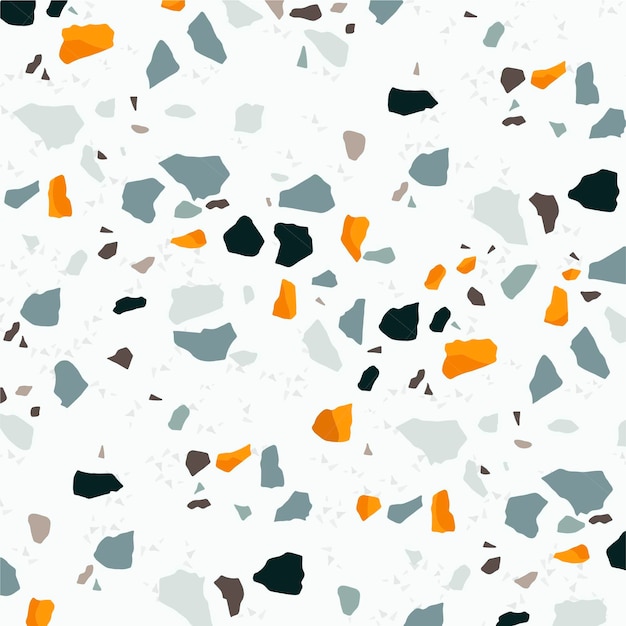 Colorful terrazzo pattern design