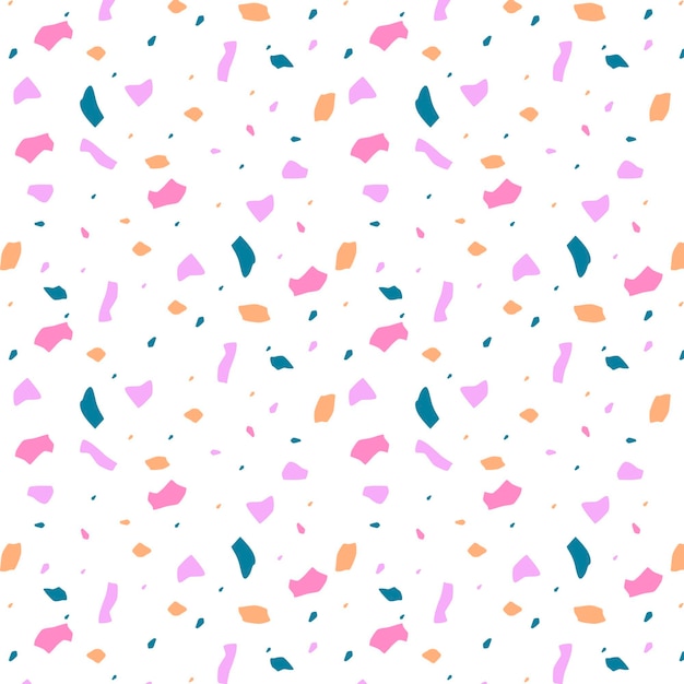 Colorful terrazzo pattern design