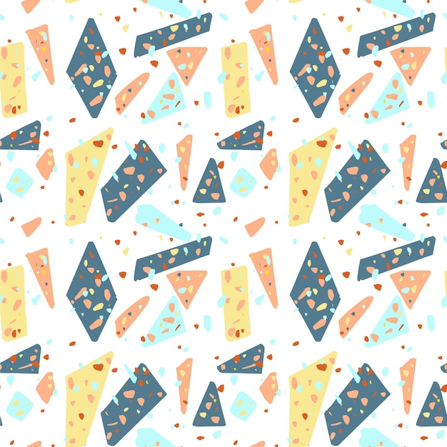 Free vector colorful terrazzo pattern design