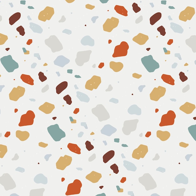 Colorful terrazzo pattern design