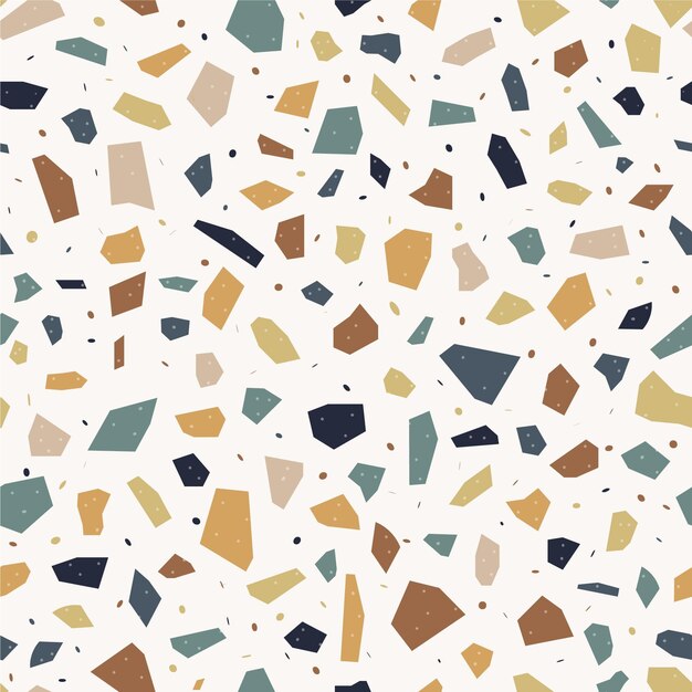 Colorful terrazzo pattern design