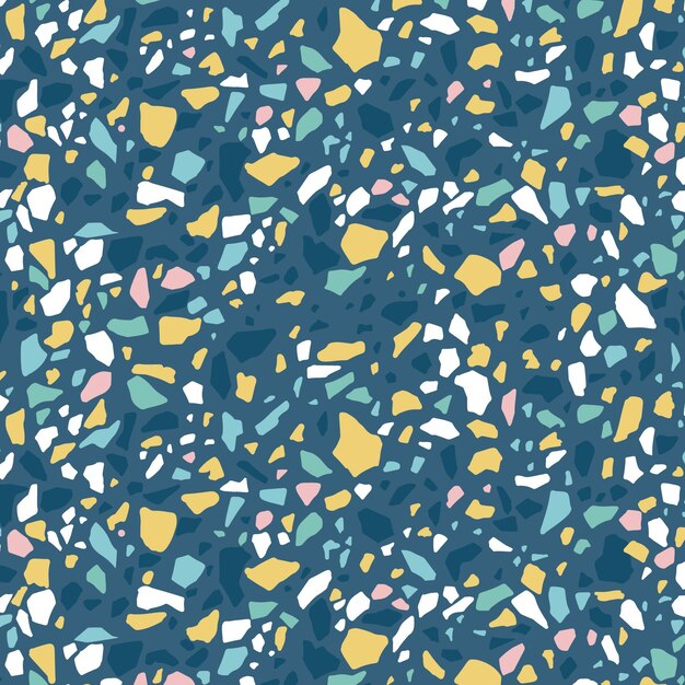 Colorful terrazzo pattern design