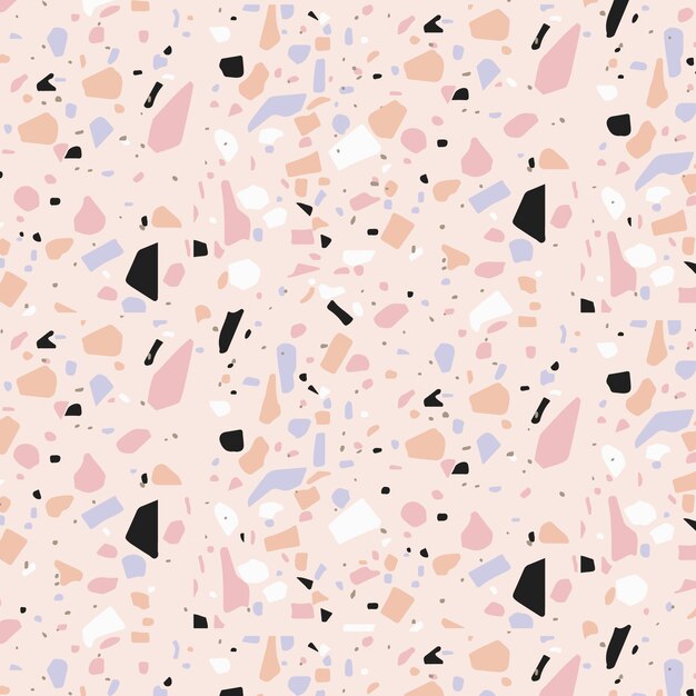 Colorful terrazzo pattern design