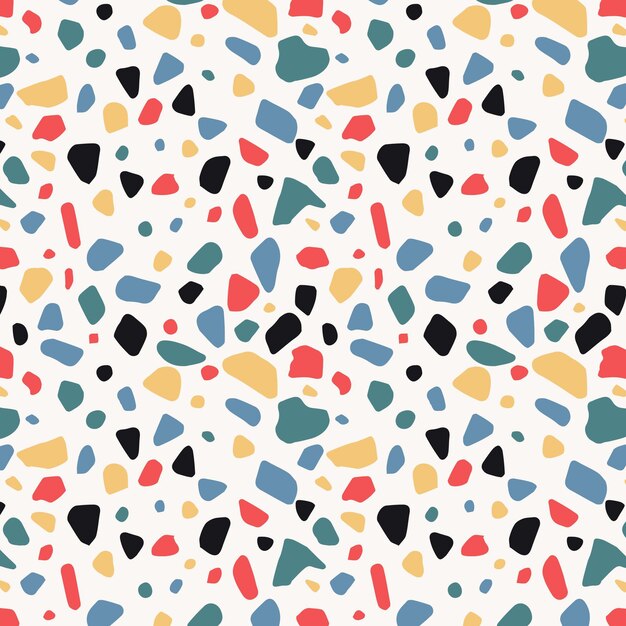 Colorful terrazzo pattern design