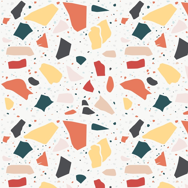 Free Vector colorful terrazzo pattern design