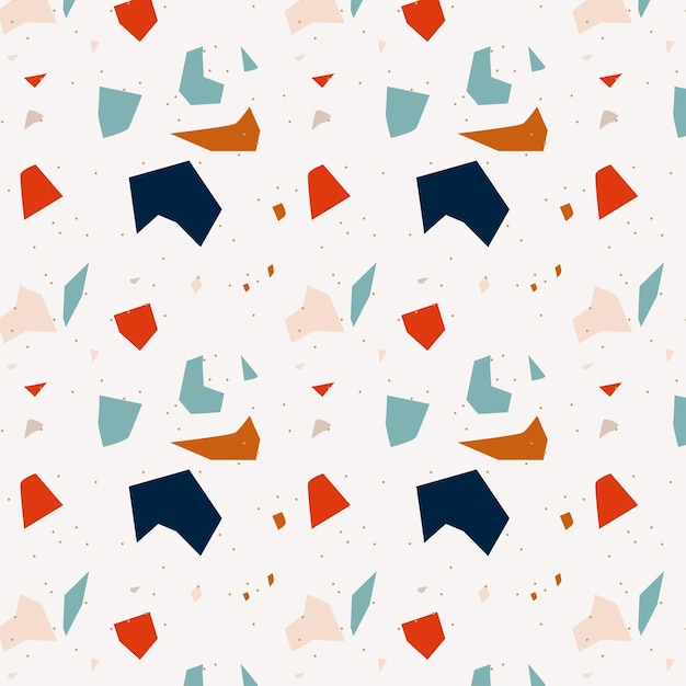 Free vector colorful terrazzo pattern design