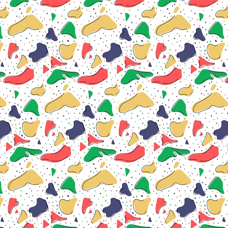 Free Vector colorful terrazzo pattern design
