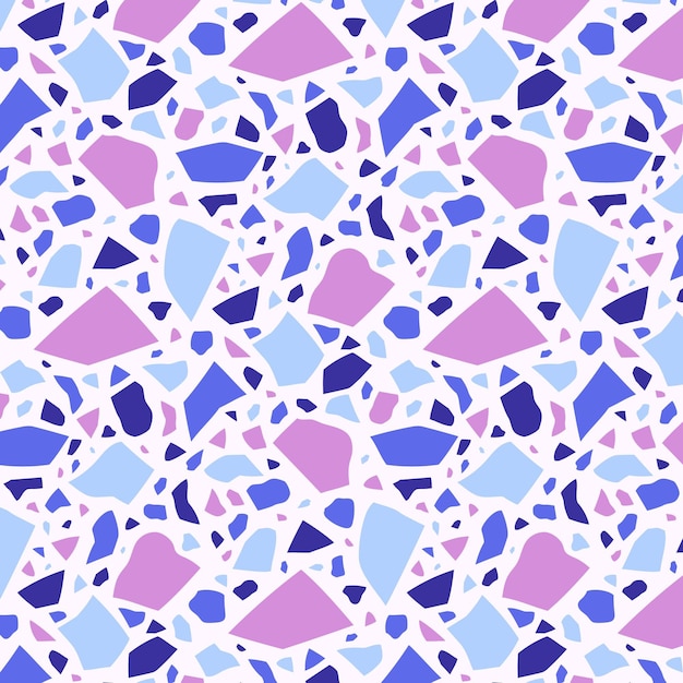 Free vector colorful terrazzo pattern design