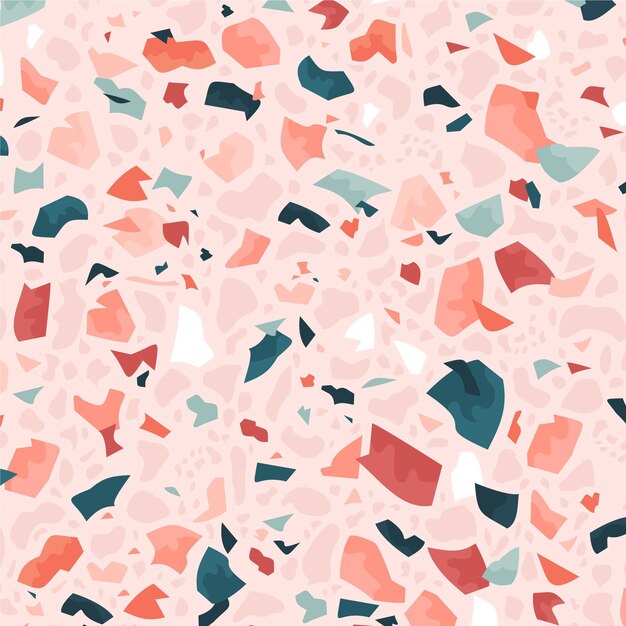 Free vector colorful terrazzo pattern design