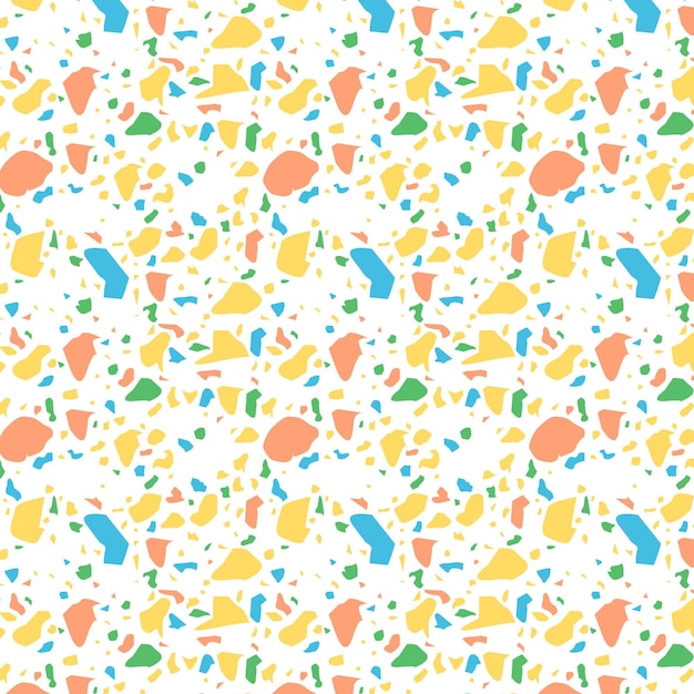 Free vector colorful terrazzo pattern design