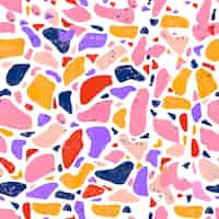 Free vector colorful terrazzo pattern design