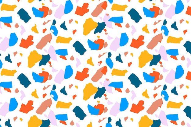 Colorful terrazzo pattern design