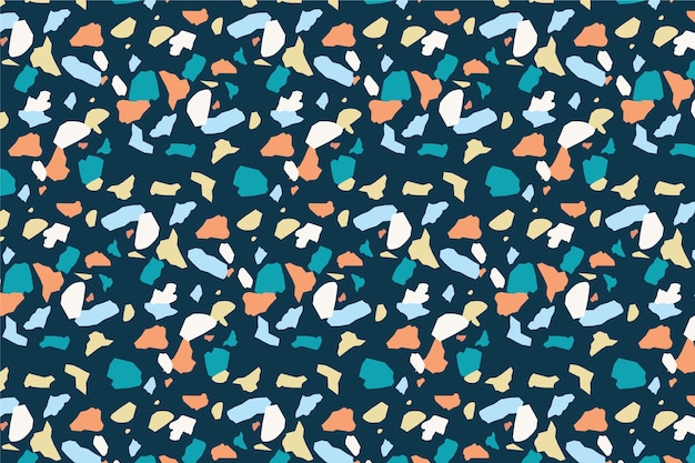 Colorful terrazzo pattern design