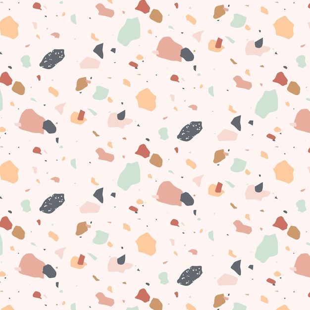 Free vector colorful terrazzo pattern design