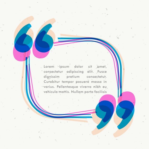 Free Vector colorful text template
