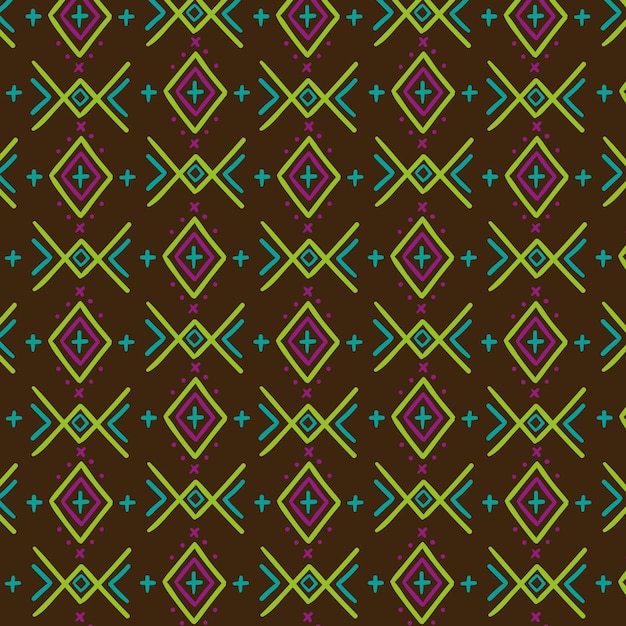 Colorful traditional songket pattern