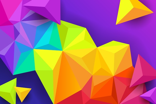 Colorful triangle background