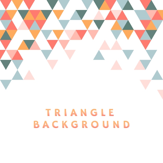 Free vector colorful triangle pattern illustration