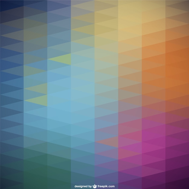 Free vector colorful triangles background