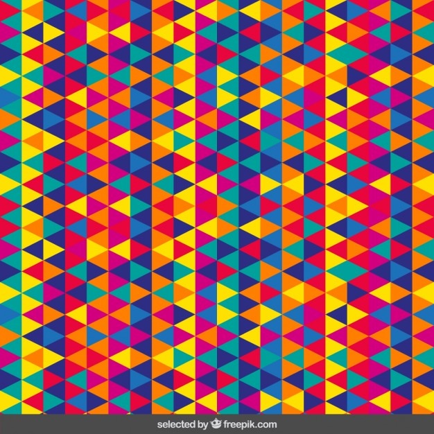 Free Vector colorful triangular pattern