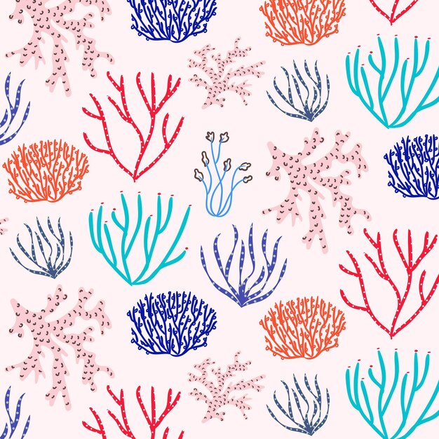 Colorful underwater coral pattern