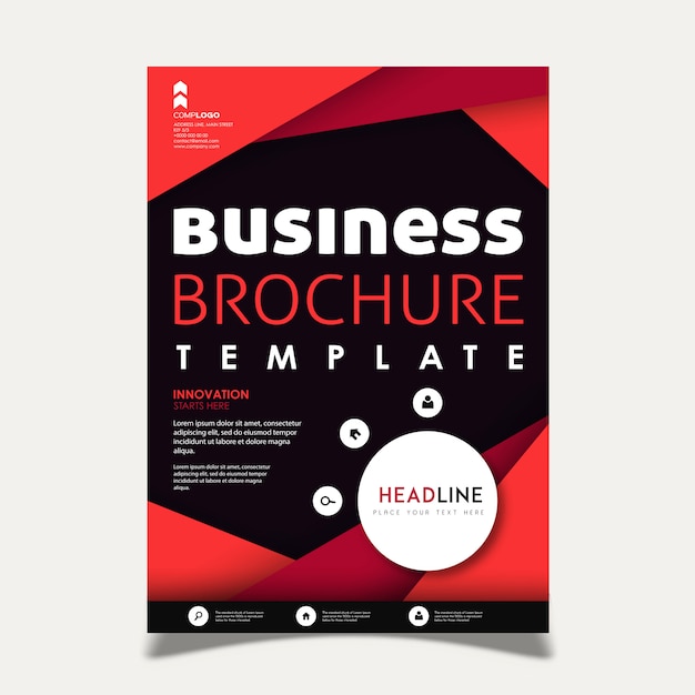 Free vector colorful vector business brochure template design