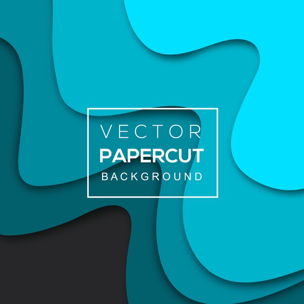 Красочный фон вектор papercut