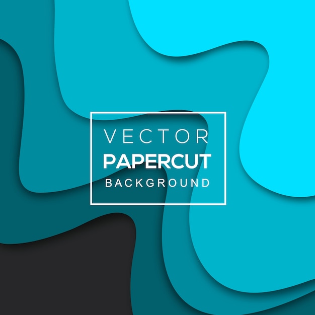 Colorful Vector Papercut Background