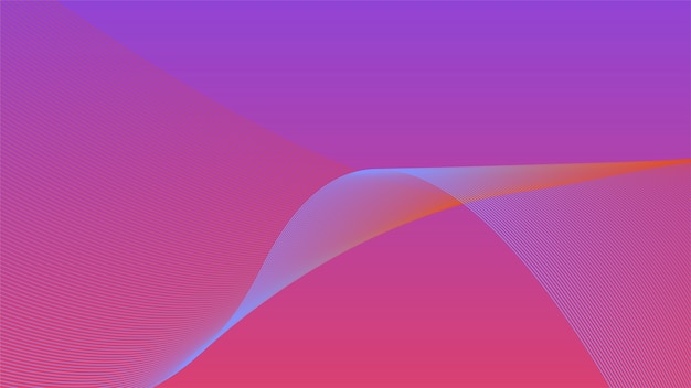 Colorful vibrant 3d wave graphic