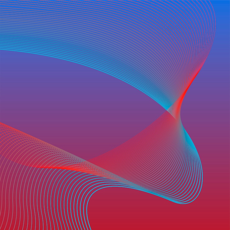 Free Vector colorful vibrant 3d wave graphic
