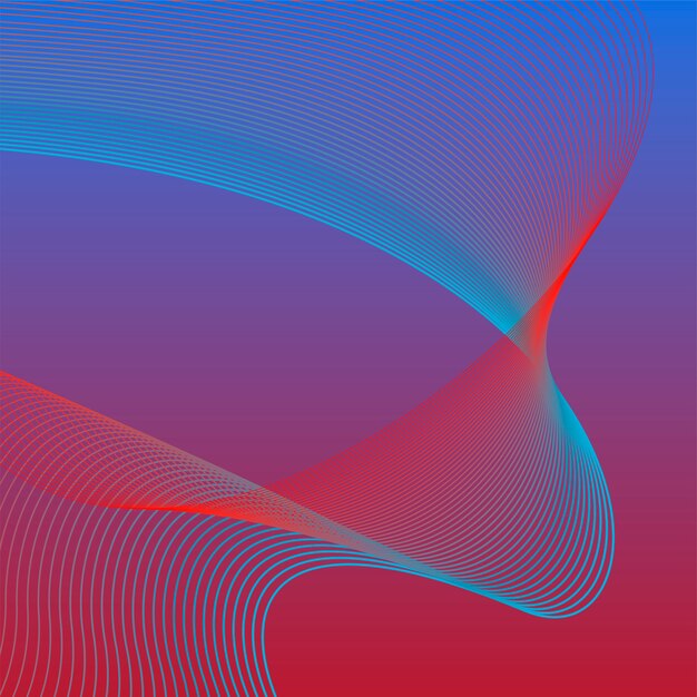 Colorful vibrant 3d wave graphic