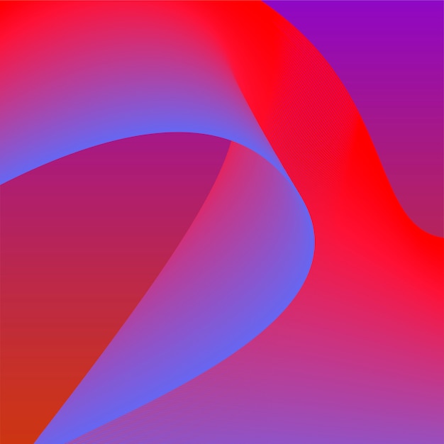 Free vector colorful vibrant 3d wave graphic