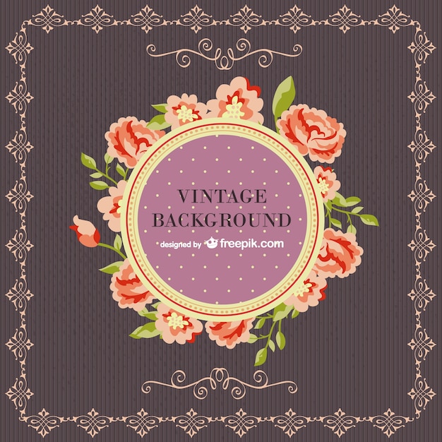 Colorful vintage background template