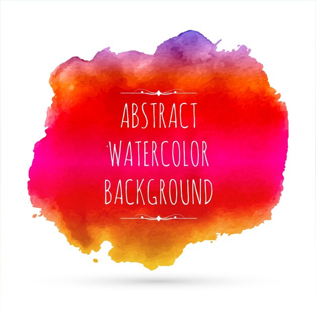 Colorful watercolor background design