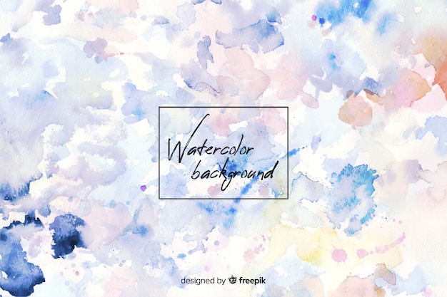 Colorful watercolor background with stains