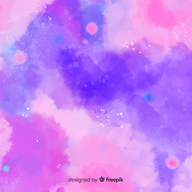 Free vector colorful watercolor background with stains