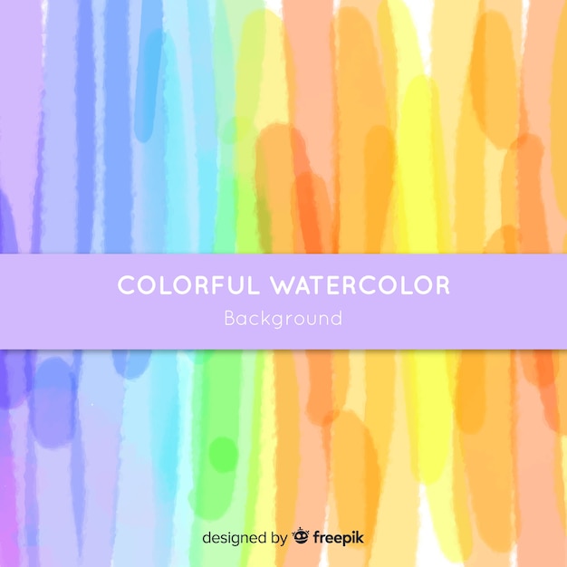 Free vector colorful watercolor background