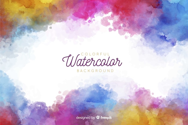 Colorful watercolor background