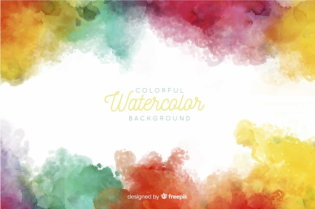 Colorful watercolor background