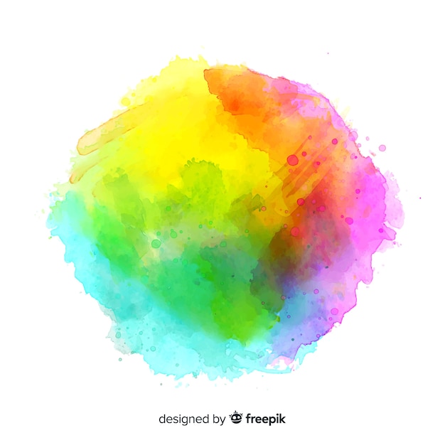 Free vector colorful watercolor splash background