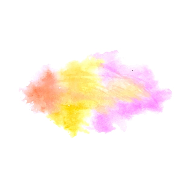 Colorful watercolor splash stain design background  