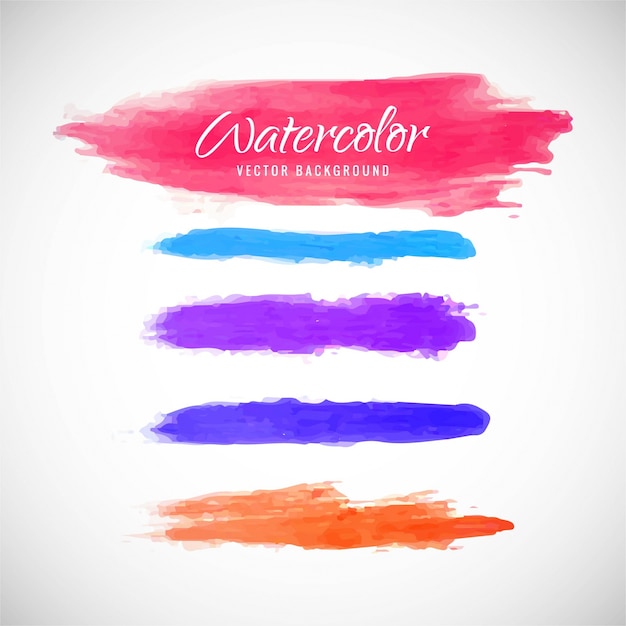 Colorful watercolor splash