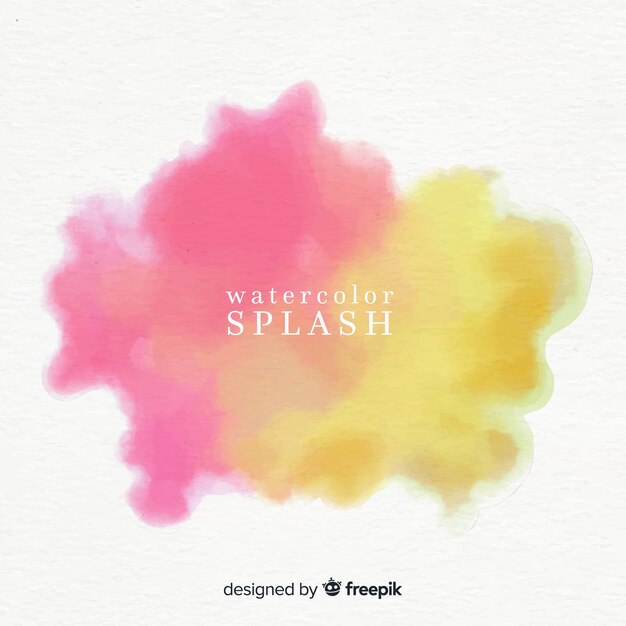 Free vector colorful watercolor splash