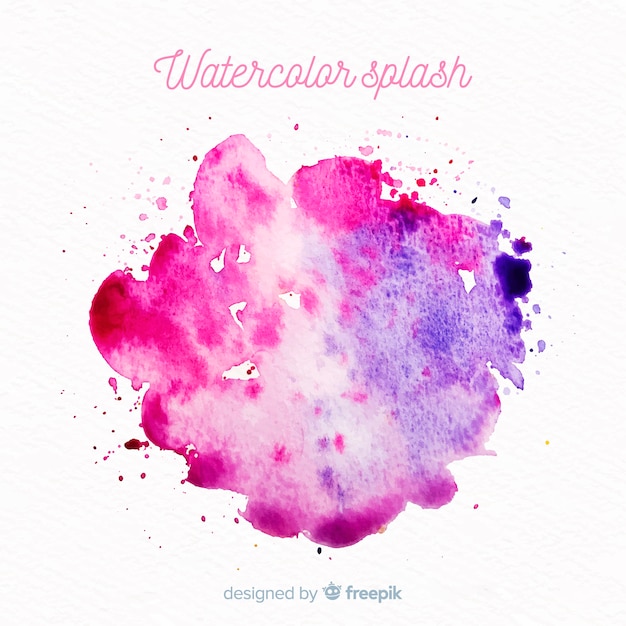 Free vector colorful watercolor splash