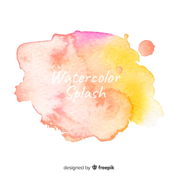 Free vector colorful watercolor splash