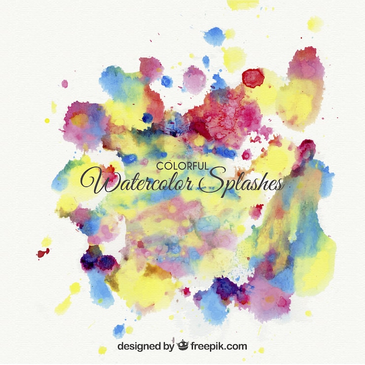 Free Vector colorful watercolor splashes