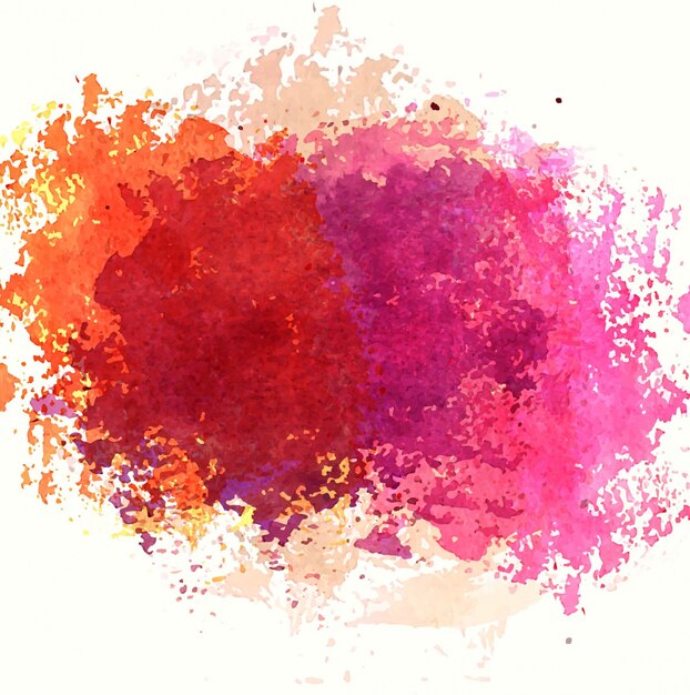 Colorful watercolor stain design