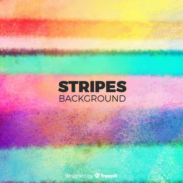 Colorful watercolor stripe background