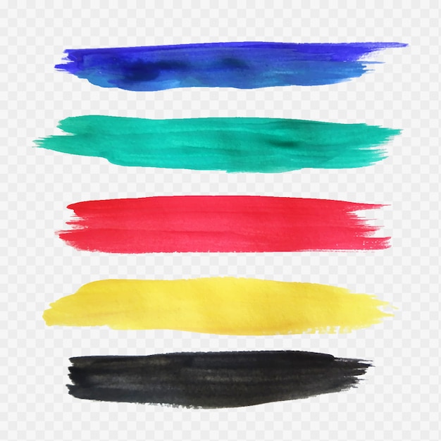 Download Free Colorful Watercolor Strokes Vector - The Best Free ...