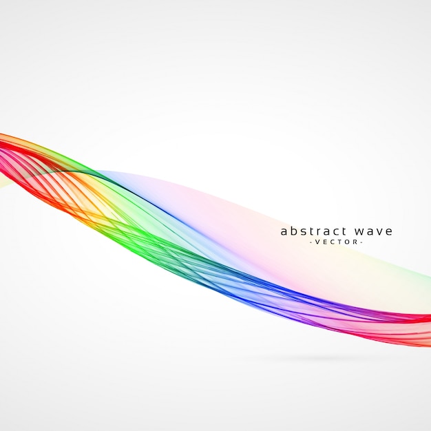 Free vector colorful wave abstract background